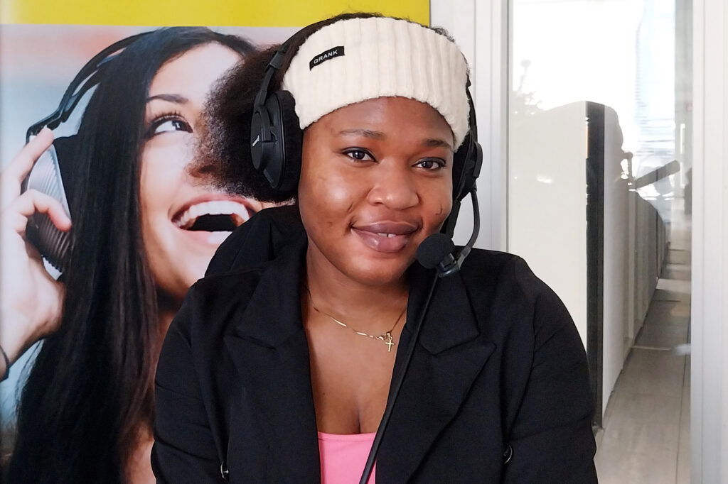 Cynthia in the recordings of the Talent Talks.